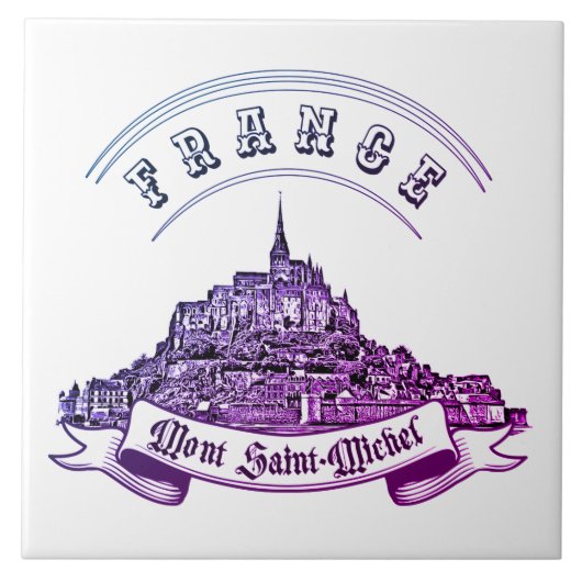 Het middeleeuwse klooster Mont Saint Michel. Frank Tegeltje (Voorkant)