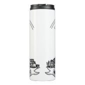 Het middeleeuwse klooster Mont Saint Michel. Frank Thermosbeker (Achterkant)