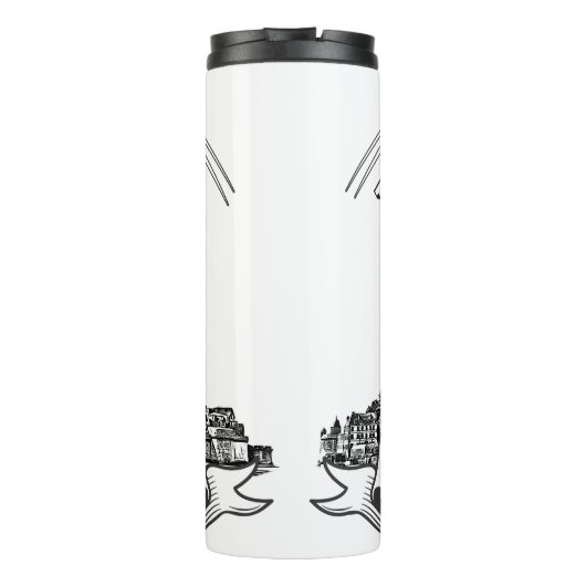 Het middeleeuwse klooster Mont Saint Michel. Frank Thermosbeker (Achterkant)