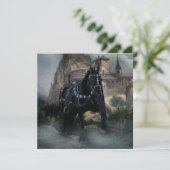 Het Middeleeuwse Paard - Wenskaart Kaart (Staand voorkant)