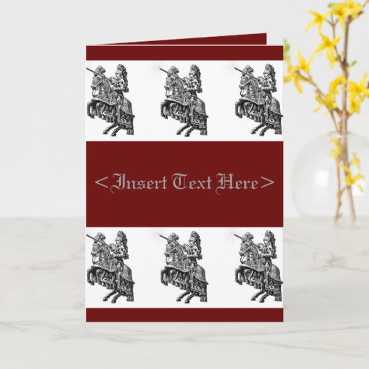 Het middeleeuwse Wenskaart van Ridders Kaart (Gele Bloem)