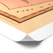 Het Midden-Oosten Egypte - kaart 1800 Poster (Hoek)