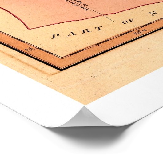 Het Midden-Oosten Egypte - kaart 1800 Poster (Hoek)