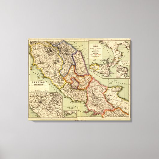 Het middendeel van Italië Canvas Afdruk (Voorkant)