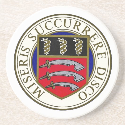 Het Middlesex-ziekenhuis onderzetter met logo (Voorkant)