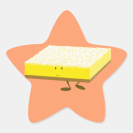 Het milderen citroenstaaf karakter ster sticker