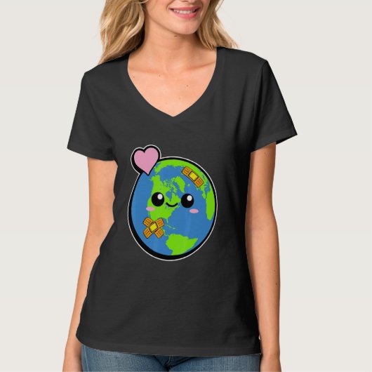 Het milieu en de groene planeet t-shirt (Voorkant)