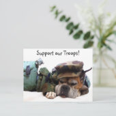Het militaire boxer briefkaart van onze troepen on (Staand voorkant)