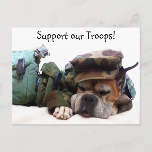 Het militaire boxer briefkaart van onze troepen on (Voorkant)