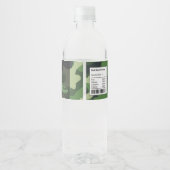 Het militaire etiket van de partijstijl waterfles (Achterkant)