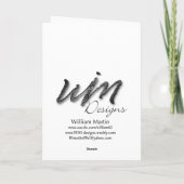 Het militaire Kale Wenskaart van het Huis van Kaart (Achterkant)