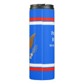 Het militaire symbool van de kustwacht personalise thermosbeker (Achterkant)