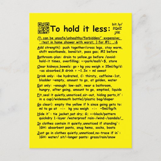 "Het minder vasthouden" ansichtkaart Briefkaart (Voorkant)