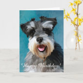 Het miniatuur Schilderen van de Kunst van de Kleur Kaart (Gele Bloem)