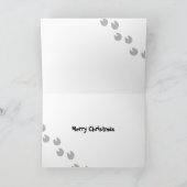 Het MiniatuurVarken van Kerstmis Feestdagen Kaart (Binnen)