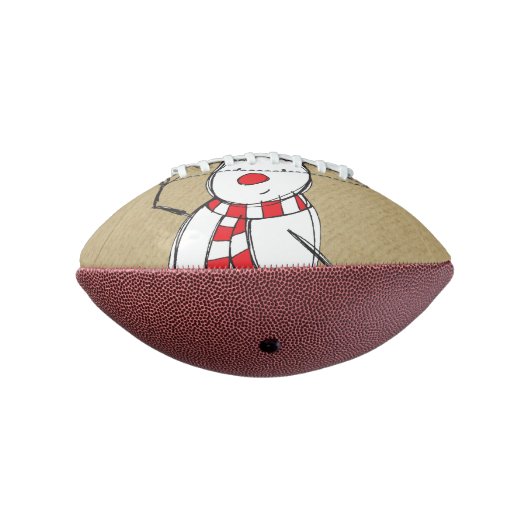 Het MiniFootball van de sneeuwman American Football (Gedraaid 270)