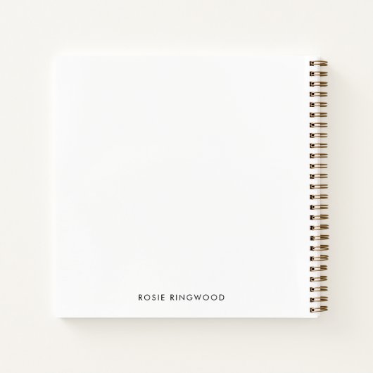Het minimale Notitieboek van het White Journal van (Achterkant)