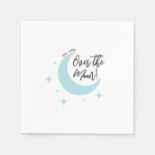 Het minimalistische Baby shower van de maan Servet (Voorkant)