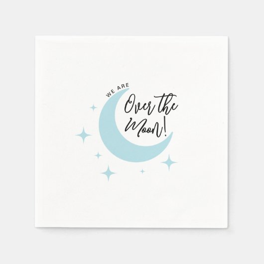 Het minimalistische Baby shower van de maan Servet (Voorkant)