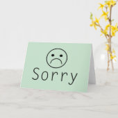 Het minimalistische Droevige Wenskaart van de Kaart (Gele Bloem)