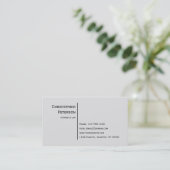 Het minimalistische Elegante Kantoor van de Visitekaartje (Staand voorkant)