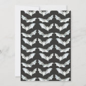 Het minimalistische Halloween spookbos Kaart (Achterkant)