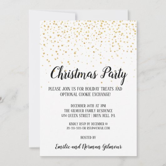 Het minimalistische kerstfeest in Confetti Kaart (Voorkant)