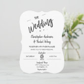 Het Minimalistische Manuscript van de douane het W Kaart (Staand voorkant)