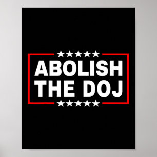 Het ministerie van Justitie (DOJ) Pro Trump Poster