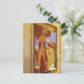 Het Minoan Palace van Knossos FRESCO Briefkaart (Staand voorkant)