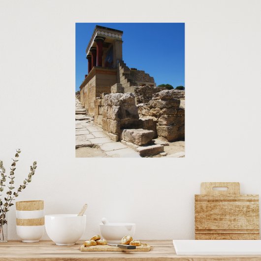 Het Minoan Palace van Knossos Poster (Keuken)