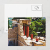 Het Minoïsche paleis van het afbeelding Knossos Briefkaart (Voorkant / Achterkant)