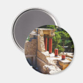 Het Minoïsche paleis van het afbeelding Knossos Magneet (Voorkant / Achterkant)
