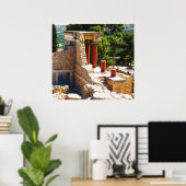 Het Minoïsche paleis van het POSTER Knossos (Thuiskantoor)