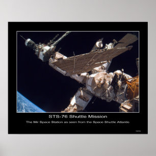 Het Mir Space Station Poster
