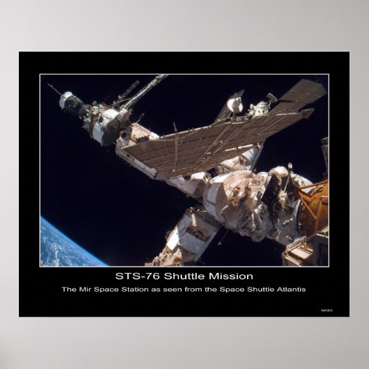 Het Mir Space Station Poster (Voorkant)