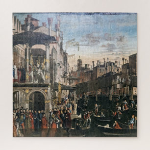 Het Mirakel bij Rialto: Vittore Carpaccio Legpuzzel