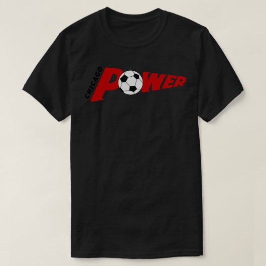 Het mislukte Chicago Power NPSL 1990 T-shirt (Design voorkant)
