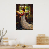 Het Missaal van John William Waterhouse Poster (Keuken)