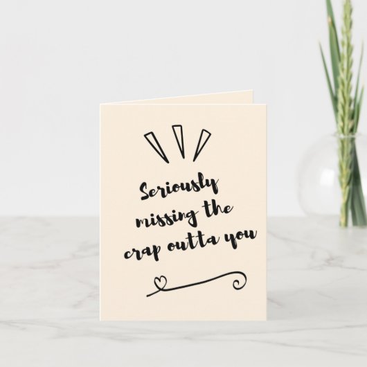 Het missen van de Crap Outta You Kaart (Voorkant)