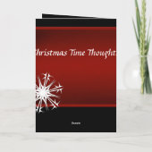 Het missen van u bij Kerstmis Feestdagen Kaart (Achterkant)