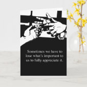 Het missen van u, de kaart van de gevangenisgroet (Gele Bloem)