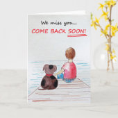 Het missen van u kaart (Gele Bloem)