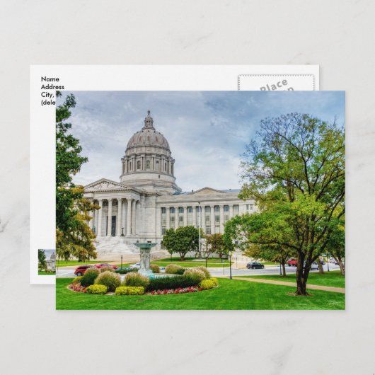 Het Missouri Capitol Briefkaart (Voorkant / Achterkant)