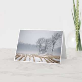 Het mistige Wenskaart van het Landschap van de Kaart