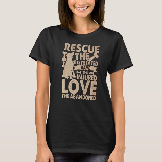 Het mistrede redden redt de gewonde liefde voor de t-shirt (Voorkant)