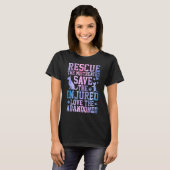Het mistrede redden redt de gewonde liefde voor de t-shirt (Voorkant volledig)