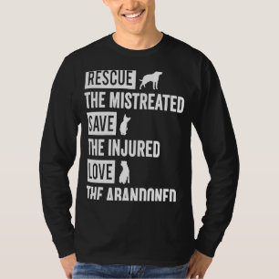 Het mistrede redden redt de gewonde liefde voor de t-shirt