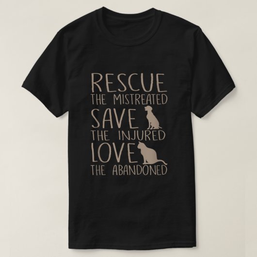 Het mistrede redden redt de gewonde liefde voor de t-shirt (Design voorkant)