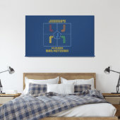 Het Mitzvah-teken van JOSHUA in Board4 Canvas Afdruk (Insitu (Slaapkamer))